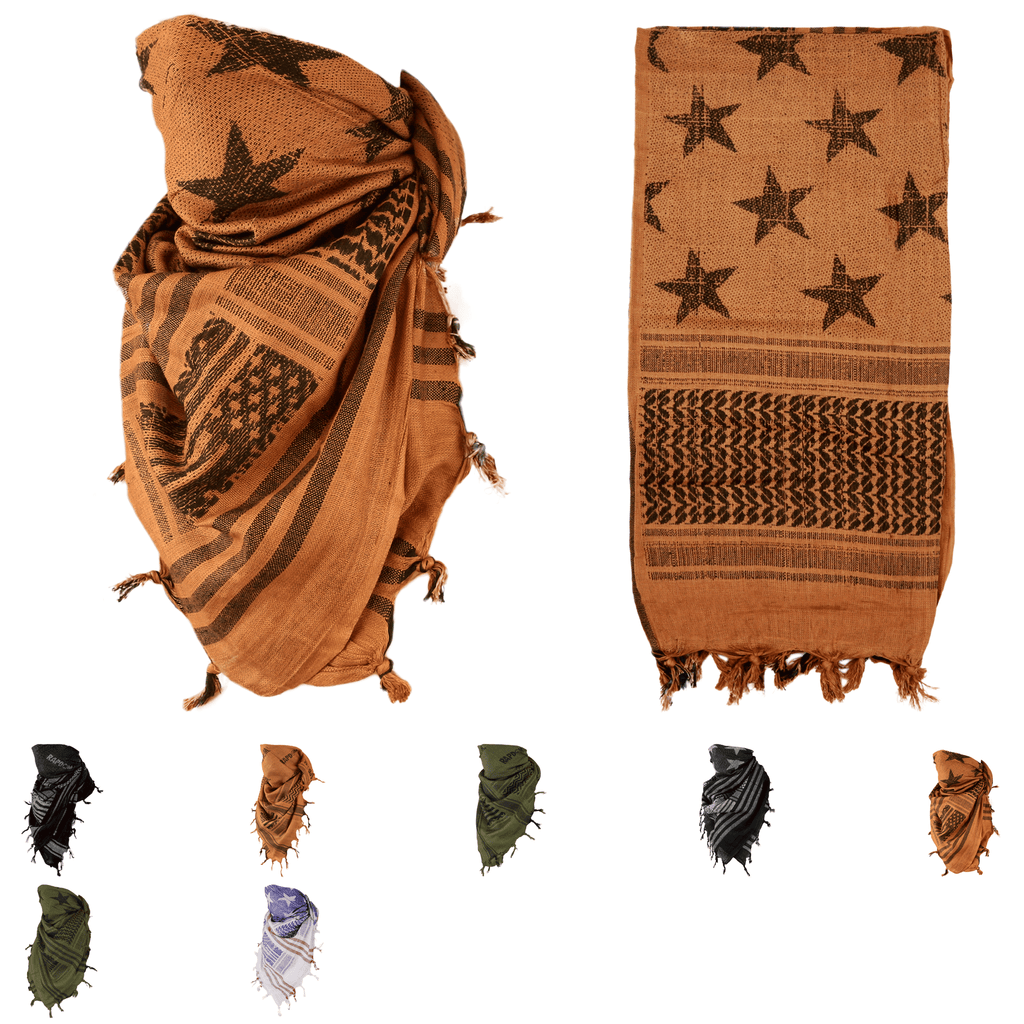 Buy Tapp Collections Men's Shemagh Head Neck Scarf (Black/Camel