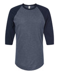 Tultex 245 - Unisex Fine Jersey Raglan T-Shirt - Picture 11 of 26