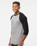 Tultex 245 - Unisex Fine Jersey Raglan T-Shirt - Picture 4 of 26