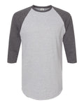 Tultex 245 - Unisex Fine Jersey Raglan T-Shirt - Picture 13 of 26