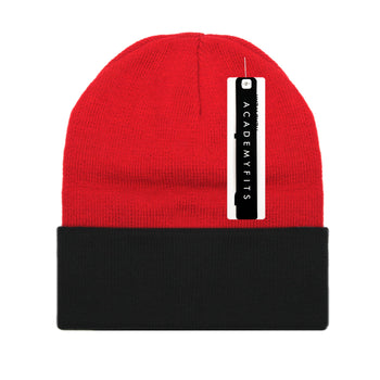 Academy Fits Knit Beanie Cuffed 12 inch - 6011T