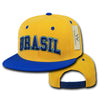 Brasil Brazil Hat Snapback Flat Bill Country Cap - WR101