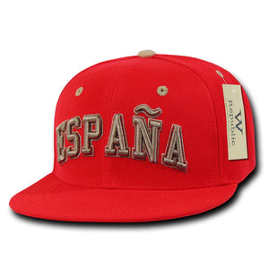 Espana Spain Hat Snapback Flat Bill Country Cap - WR101 - 