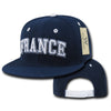 France Hat Snapback Flat Bill Country Cap - WR101