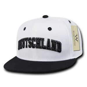 Deutschland Germany Hat Snapback Flat Bill Country Cap - WR101 - 