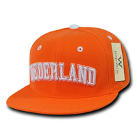 Nederland Netherlands Hat Snapback Flat Bill Country Cap - WR101