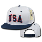USA United States of America Hat Snapback Flat Bill Country Cap - WR101