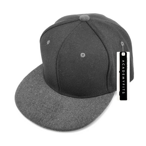 Academy Fits Wool Snapback Hat - 1019S