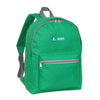 Everest Backpack Book Bag - Back to School Basic Style - Mid-Size Emerald Green