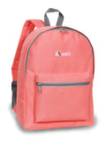 Everest Backpack Book Bag - Back to School Basic Style - Mid-Size Coral