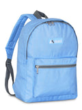 Everest Backpack Book Bag - Back to School Basic Style - Mid-Size Aqua