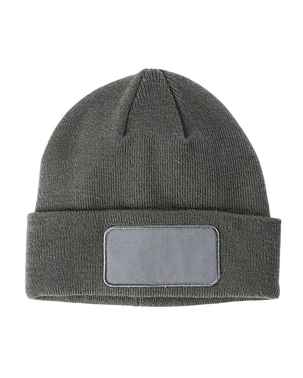 Big Accessories BA527 Patch Beanie, Knit Cap