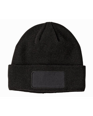 Big Accessories BA527 Patch Beanie, Knit Cap - 