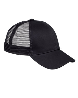Big Accessories BX019 6-Panel Structured Trucker Cap - 