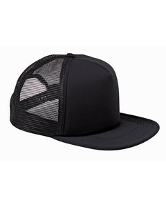 Big Accessories BX030 5-Panel Foam Front Trucker Cap - 