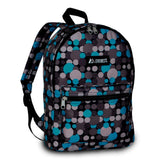 Everest Backpack Book Bag - Back to School Basics - Fun Patterns & Prints Blue/Gray Dot