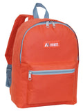 Everest Backpack Book Bag - Back to School Basic Style - Mid-Size Rust Orange