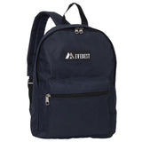 Everest Backpack Book Bag - Back to School Basic Style - Mid-Size Navy