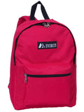 Everest Backpack Book Bag - Back to School Basic Style - Mid-Size Hot Pink