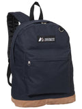 Everest Backpack Book Bag - Back to School Suede Bottom Navy