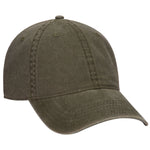 Otto 6 Panel Low Profile Dad Hat, Garment Washed Pigment Dyed Cotton Twill - 18-711