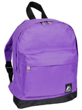 Everest Backpack Book Bag - Back to School Junior Dark Purple/Black
