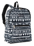 Everest Backpack Book Bag - Back to School Basics - Fun Patterns & Prints Navy/White Ethnic