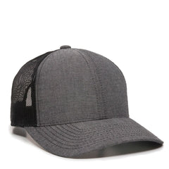 Outdoor Cap MBW-800CB Heathered Trucker Snapback Hat - MBW-800CB - 