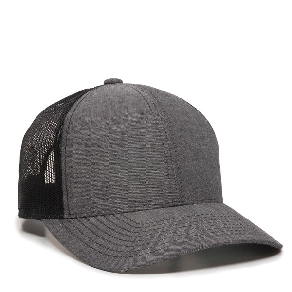 Outdoor Cap MBW-800CB Heathered Trucker Snapback Hat - MBW-800CB