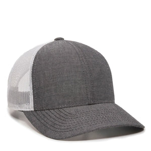 Outdoor Cap MBW-800CB Heathered Trucker Snapback Hat - MBW-800CB - 