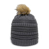 Outdoor Cap OC805 - Cable Knit Faux Fir Pom Beanie