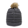 Outdoor Cap OC805 - Cable Knit Faux Fir Pom Beanie