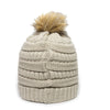 Outdoor Cap OC805 - Cable Knit Faux Fir Pom Beanie