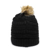 Outdoor Cap OC805 - Cable Knit Faux Fir Pom Beanie
