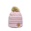 Outdoor Cap OC805 - Cable Knit Faux Fir Pom Beanie