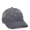 Outdoor Cap USA750M - Debossed American Flag Mesh Back Cap, Stars and Stripes - 750M