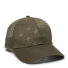 Outdoor Cap USA750M - Debossed American Flag Mesh Back Cap, Stars and Stripes - 750M