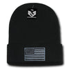Wholesale Bulk American Flag USA Knit Beanies (Cuff) - R94