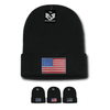 Wholesale Bulk American Flag USA Knit Beanies (Cuff) - R94