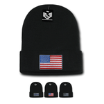 America USA Flag Knit Beanies (Cuff) - R94 - Picture 1 of 4