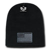 Wholesale Bulk American Flag USA Knit Beanies (Cuffless) - R95