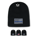 America USA Flag Knit Beanies (Cuffless) - R95