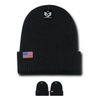 Wholesale Bulk American Flag Label USA Beanies - R96