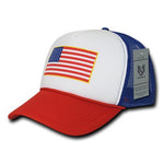 America USA Flag Trucker Foam Mesh Hats - A10