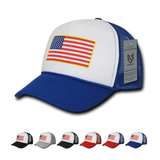 Wholesale Bulk American Flag USA Trucker Foam Mesh Hat - A10