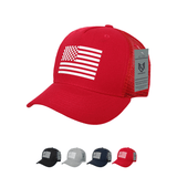 Wholesale Bulk American Flag USA Trucker Mesh Cap - A12