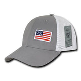 Wholesale American USA Flag Aero Foam Flex Hats - A08 - Grey