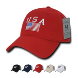 Wholesale Bulk American USA Flag Classic Dad Hat - A032