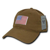 Wholesale Bulk American USA Flag Original Dad Hat - A031 - Coyote