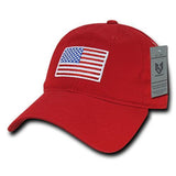 Wholesale Bulk American USA Flag Original Dad Hat - A031 - Red